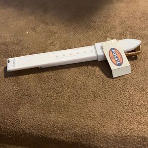 White Fossil Watch Band